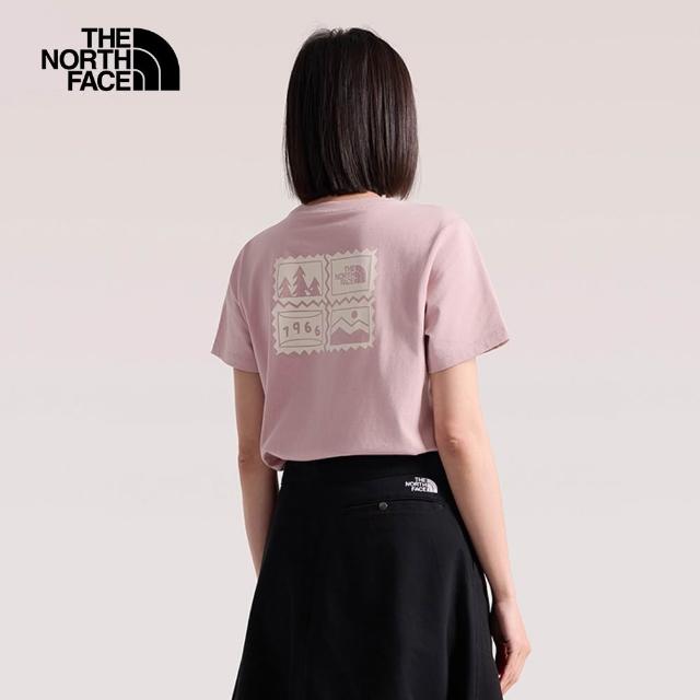 【The North Face】女款純棉郵票印花短袖T恤 (多色可選)