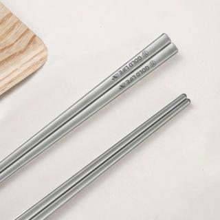 【GOLD LIFE】5雙-鈦境純鈦健康筷(25cm/筷子/餐具)