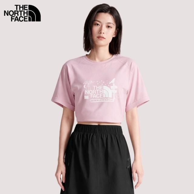 【The North Face】男女款純棉手繪印花短袖T恤 (多色可選)