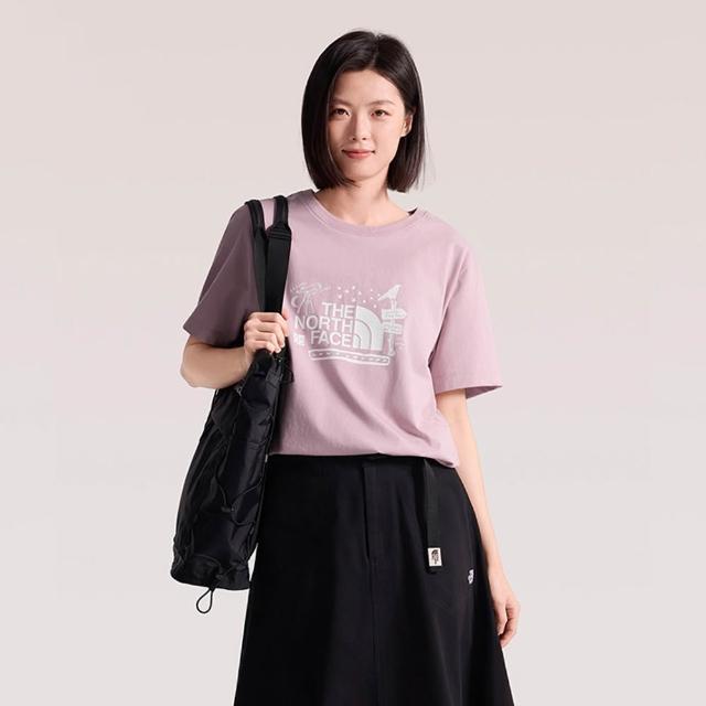 【The North Face】中性款純棉LOGO印花短袖T恤 (多款可選)