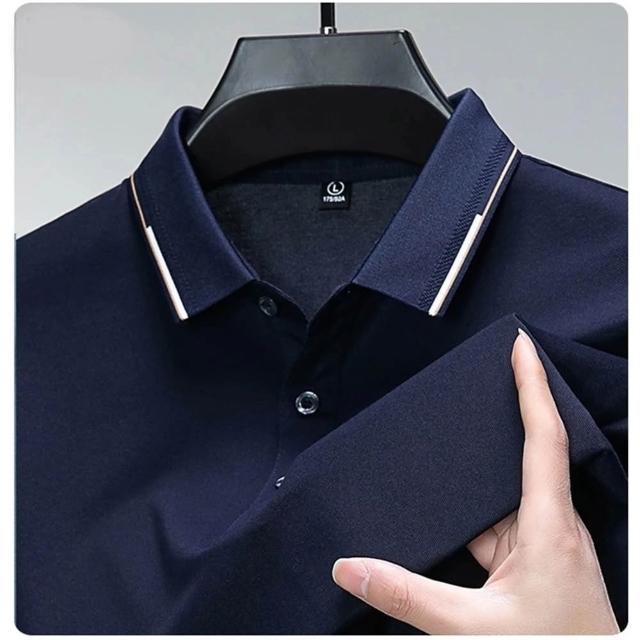 【巴黎精品】買一送一 多款快速出貨 POLO衫男短袖上衣內含真絲高彈力男裝(高爾夫球衫排汗a1ff52)