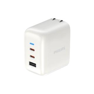 【Philips 飛利浦】DLP6547C 70W 2C1APD旅充充電器(高速快充/多項安全保護機制/小巧便攜/供電亮燈)