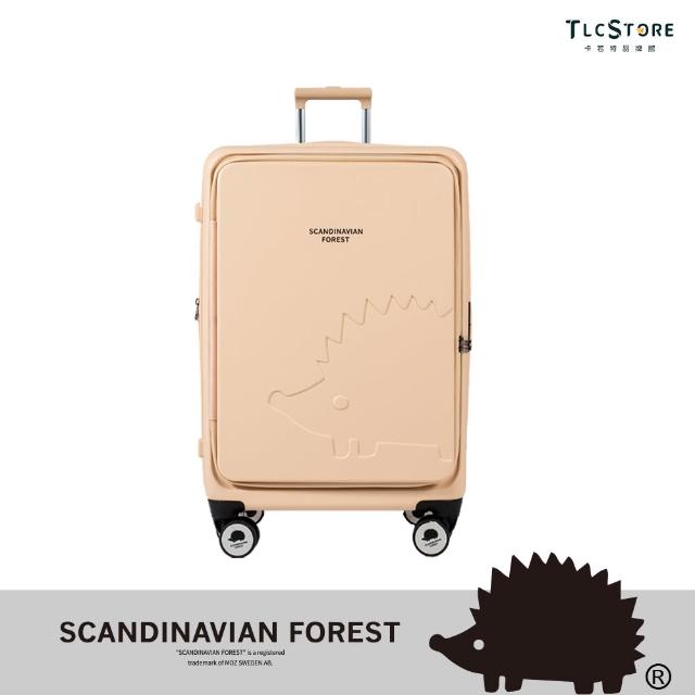 【TLCSTORE】SCANDINAVIAN FOREST北歐小刺蝟 24吋前開可擴充上掀行李箱(2年保固 海關鎖)