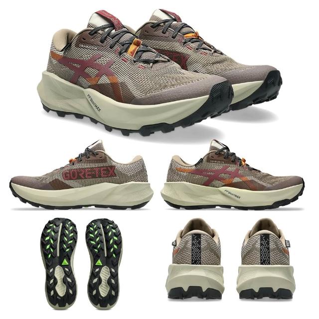 【asics 亞瑟士】慢跑鞋 GEL-TRABUCO 14 GTX 男款 女款 防潑水 緩震 舒適 支撐 戶外 越野 黃金大底