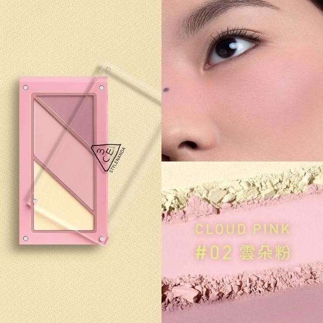 【3CE】疊疊不休磁力腮紅盤/修容盤2入組(立體顏/鼻影/雙色修容/修容餅/腮紅/頰彩)