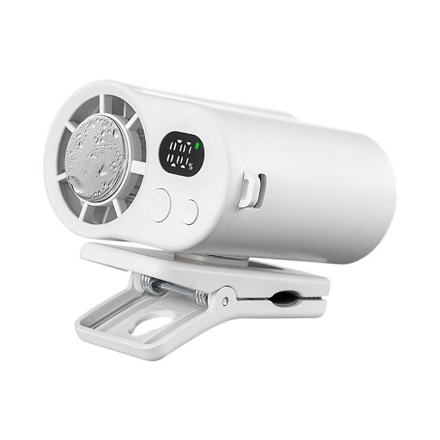 【CYKE】F27 充電式夾子風扇 100檔半導體製冷掛脖風扇 掛腰風扇 嬰兒車風扇 萬用夾式小電扇（可上飛機）