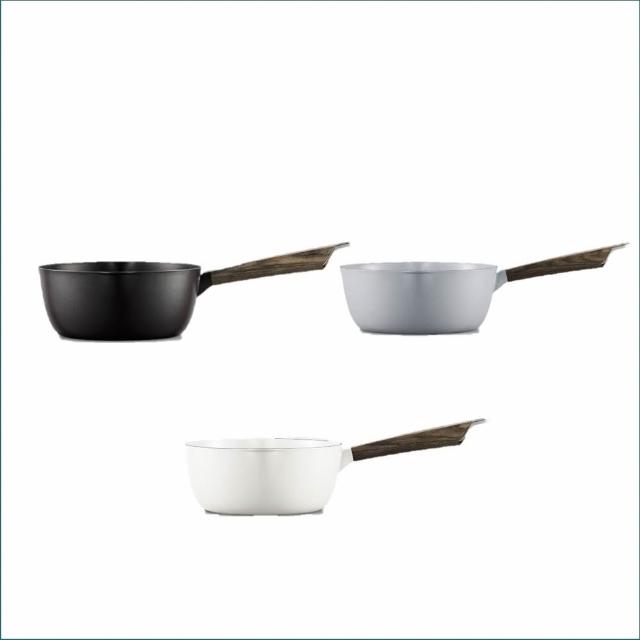 【Vermicular】琺瑯鑄鐵雪平鍋18CM(碳黑/海鹽白/牡蠣灰)+專用落蓋18CM(碳黑/海鹽白/牡蠣灰)
