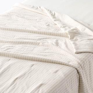【MUJI 無印良品】涼感薄被/D(灰色/灰直紋/淺藍/象牙白/象牙白直紋)