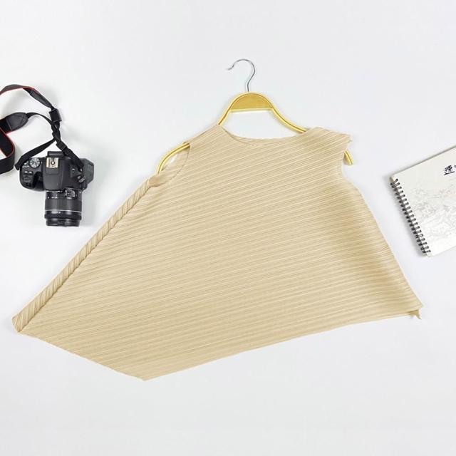 【巴黎精品】現貨+預購 三宅風皺褶衣服褶皺上衣摺衣彈力大尺碼(不規則圓領寬鬆女T恤24色b2a2)