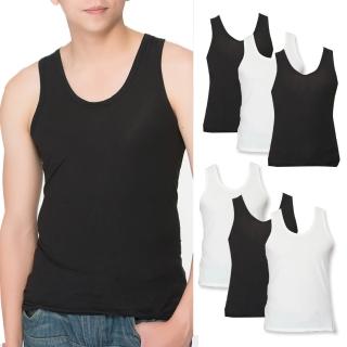 【富立金】6件組-冰礦咖啡涼感輕著男背心M/L/XL(L300 吸濕排汗 涼感透氣 抑菌 消臭)