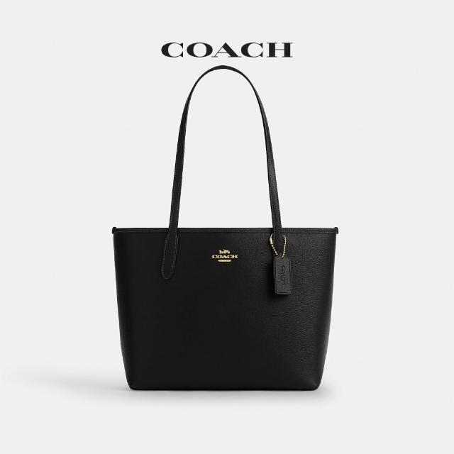 【COACH】蔻馳官方直營 CITY 經典 SIGNATURE 中號托特手袋 托特包-多色任選(CDX82/CDX83)