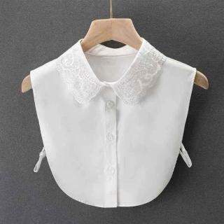 【巴黎精品】現貨限搶 假領子襯衫領片(鏤空蕾絲釘珠棉質女裝配件2色a1gg10)