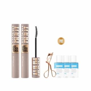 【MAYBELLINE 媚比琳】挺豐翹束感防水睫毛膏_2入組#BODY睫毛膏