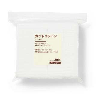 【MUJI 無印良品】化妝棉/180入 約65x50mm