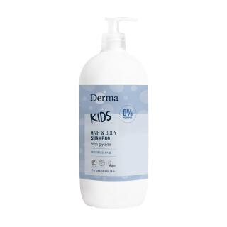 【Derma 丹麥德瑪】兒童2合1洗髮沐浴露 500ml