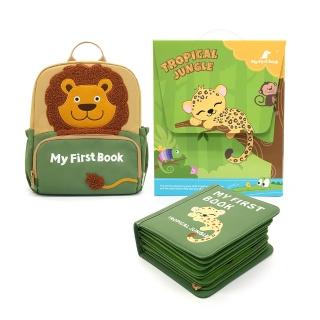 【My First Book】動物冊-熱帶叢林(2y+正版聯名/啟蒙玩具/蒙特梭利/布書/寶寶互動學習)