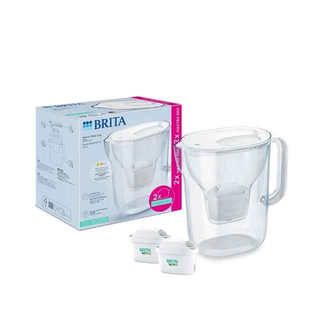 【BRITA】官方直營 純淨濾水壺XL+MXPRO全效型4入+MXPRO去水垢3入(共1壺8芯)