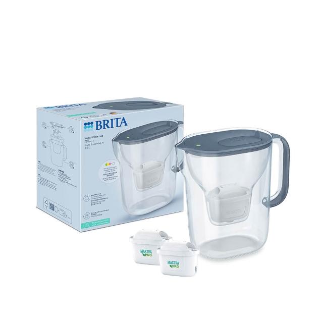 【BRITA】官方直營 純淨濾水壺XL+MXPRO全效型4入+MXPRO去水垢3入(共1壺8芯)