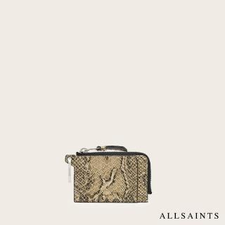 【ALLSAINTS】REMY 牛皮蛇紋零錢包 W610XD
