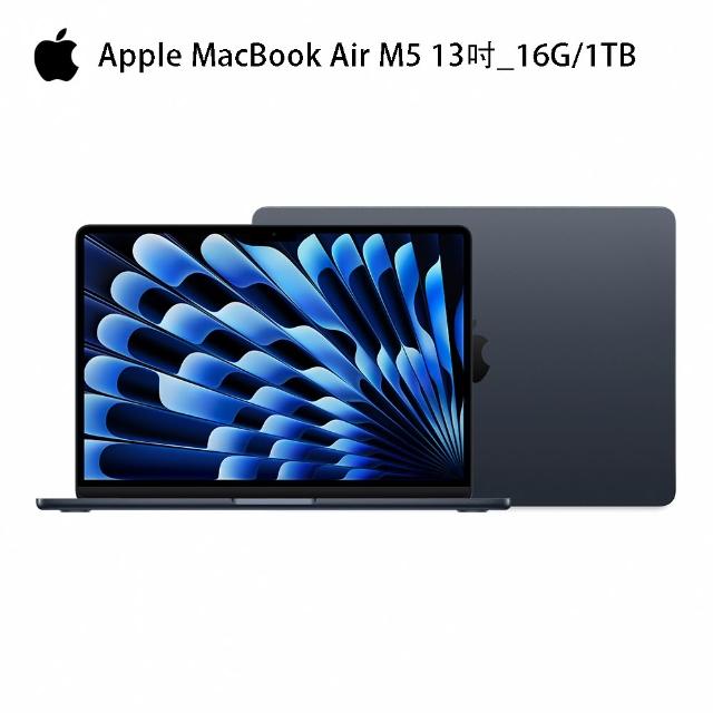【Apple】2026 MacBook Air 13.6 吋 M5 晶片 10核心CPU 與 10核心 GPU 16G/1TB SSD