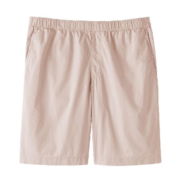 【MUJI 無印良品】男水洗平織布舒適短褲(墨灰/黑色/米色/煙燻粉/卡其綠/煙燻藍/深藍/灰棕)