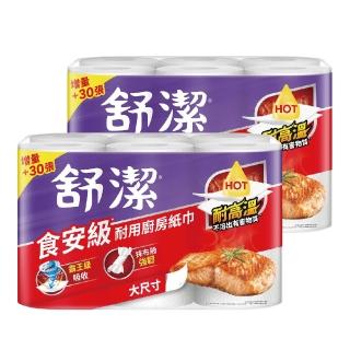 【Kleenex 舒潔】2串組-食安級耐用廚紙(紅色)-大尺寸(65組x6卷/串)
