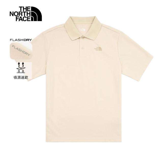 【The North Face】線上獨家款｜北面男款FLASHDRY速乾短袖POLO衫 (多款任選)