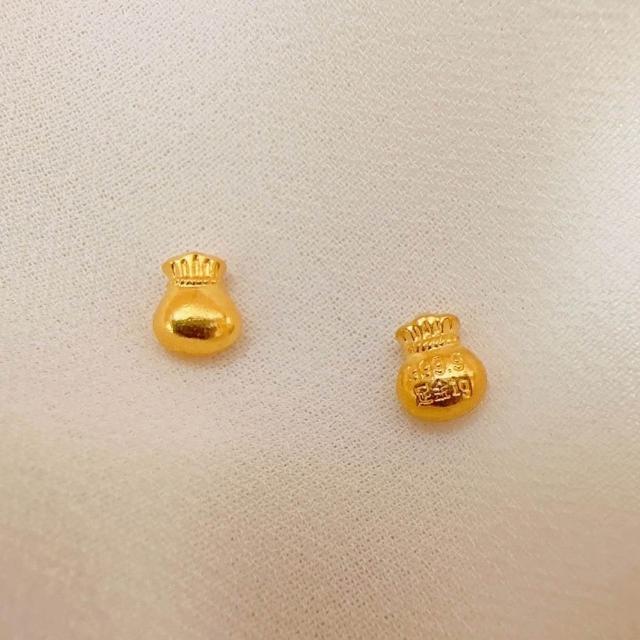【儒家珠寶】黃金金豆 9999 元寶 貓爪 蘋果 愛心 貓頭 金瓜子 福豆 多款造型 金豆  (1公克)