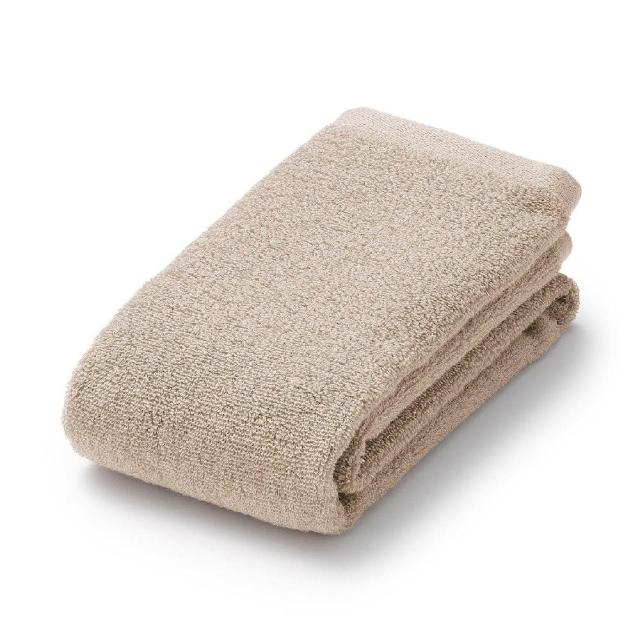 【MUJI 無印良品】棉圈絨雙線織面用巾/可吊掛(灰色/柔白/粉米/深藍/綠色/墨黑)