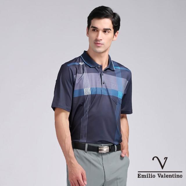 【Emilio Valentino 范倫鐵諾】男裝 男上衣 男短袖/涼爽/吸濕排汗/口袋/男士/POLO衫/透氣POLO衫(多款)