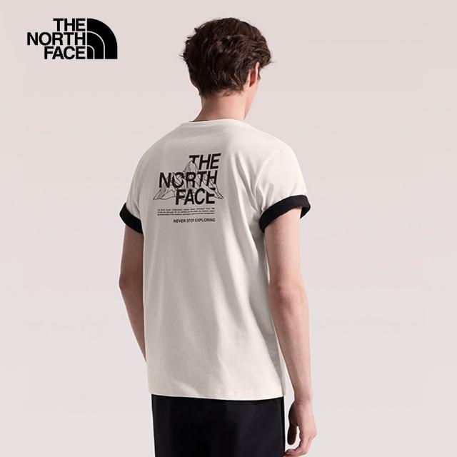 【The North Face】MOMO獨家款|北面男女款純棉吸濕排汗印花短袖T恤 (多款任選)