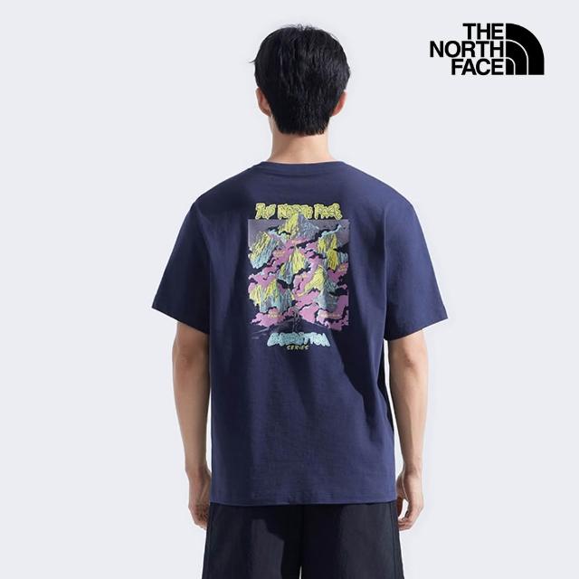 【The North Face】MOMO獨家款|北面男女款純棉吸濕排汗印花短袖T恤 (多款任選)