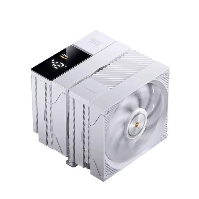 【JONSBO 喬思伯】CC90 CPU散熱器 TDP:285W 3年保(異徑雙扇雙塔/第4代逆重力6導管/數位顯示/黑白塔王)