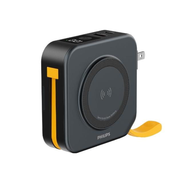 【Philips 飛利浦】DLP4349S 10000mAh GoodCube 22.5W多合一磁吸半固態行動電源(37Wh_具Wh標示)