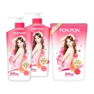 【PON PON 澎澎】囤貨組★香浴超值組(瓶裝1200G*2+補充包700G)(沐浴乳)