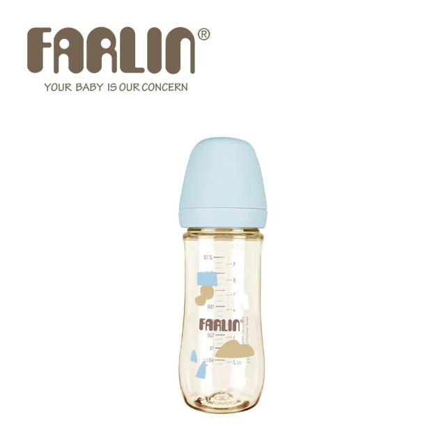 【Farlin】Grow With Colors 寬口PPSU防脹氣奶瓶270ml(3M+) - 多款可選