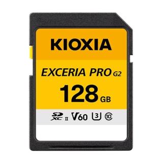 【KIOXIA 鎧俠】EXCERIA PRO G2 SDXC UHS-II U3/V60/C10 128GB 記憶卡