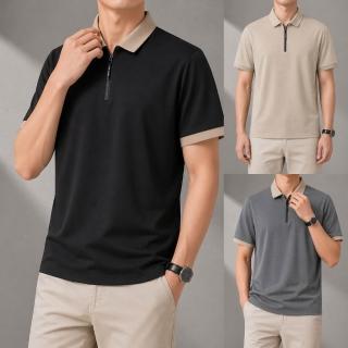 【NEW FORCE】素面率性短袖男士POLO衫-5色可選(男短袖polo衫/上衣/POLO衫/短袖上衣/涼感上衣)