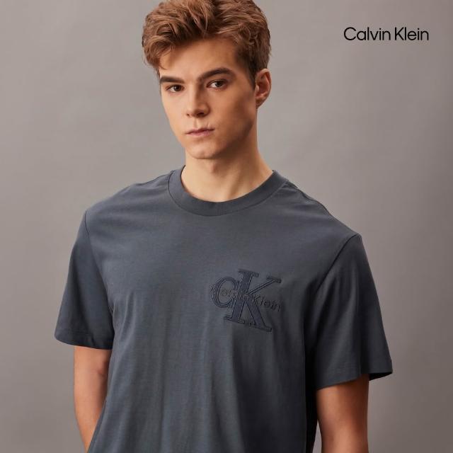 【CALVIN KLEIN】官方旗艦館 男女Monogram經典T恤 圓領 短袖