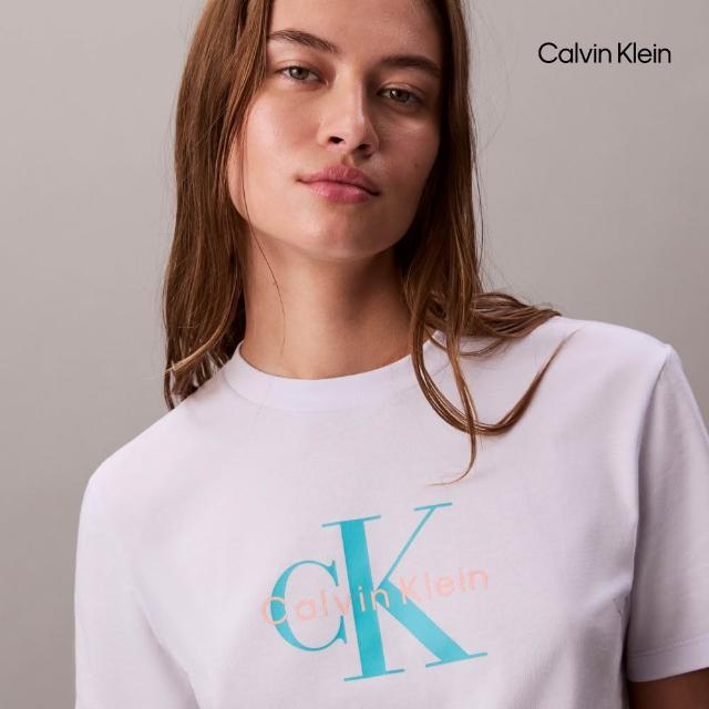 【CALVIN KLEIN】官方旗艦館 男女Monogram經典T恤 圓領 短袖