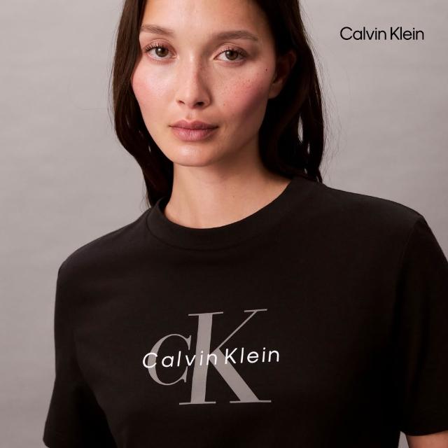 【CALVIN KLEIN】官方旗艦館 男女Monogram經典T恤 圓領 短袖