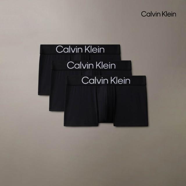 【CALVIN KLEIN】官方旗艦館 透氣男內褲三件組 四角褲 平口褲 田柾國Jung Kook同款 精緻超細纖維