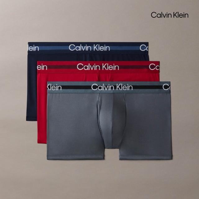 【CALVIN KLEIN】官方旗艦館 透氣男內褲三件組 四角褲 平口褲 田柾國Jung Kook同款 精緻超細纖維