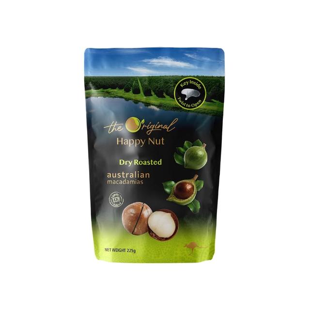 【HAPPY NUTS 幸福堅果】澳洲帶殼火山豆225g(口味任選)X3包 中元普渡/拜拜