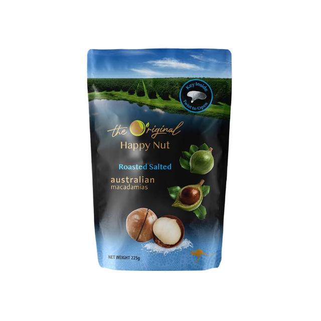 【HAPPY NUTS 幸福堅果】澳洲帶殼火山豆225g(口味任選)X3包 中元普渡/拜拜
