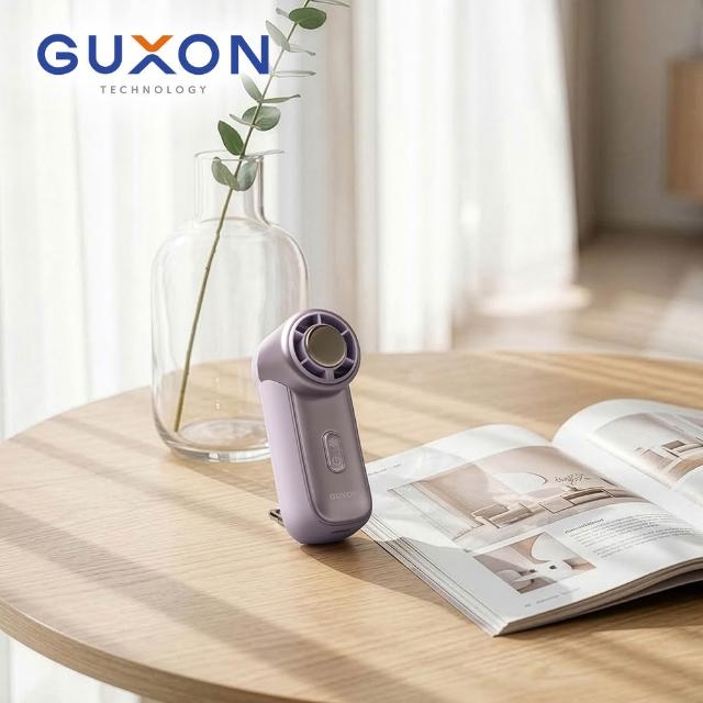 【GUXON】迷你冰敷手持高速風扇 (100段速+登山扣設計)