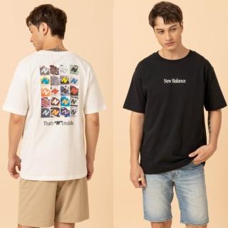 【NEW BALANCE】NB 短T N標誌印花短袖上衣_男性_白/黑色_MT6161TQBK_MT6161TQSST(美版 版型偏大)
