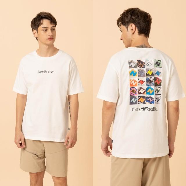 【NEW BALANCE】NB 短T N標誌印花短袖上衣_男性_白/黑色_MT6161TQBK_MT6161TQSST(美版 版型偏大)