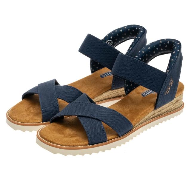 【SKECHERS】女鞋 休閒系列 涼拖鞋 涼鞋 瞬穿舒適科技 DESERT KISS (114418NVY)