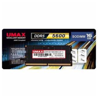 【MSI 微星】UMAX DDR5 5600 16GB 筆記型記憶體(2048X8)